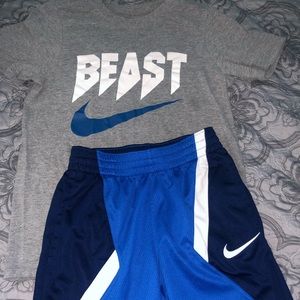 Boys Nike T-shirt and shorts